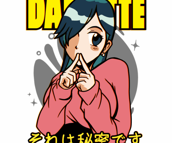Daydreamer Anime Girl - Whispering Secrets