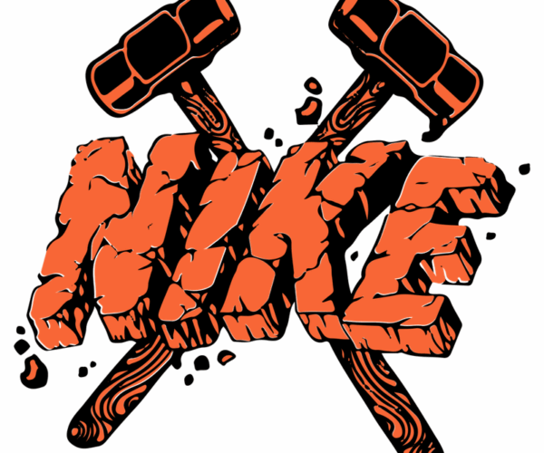 Mike - Crushed Stone Letter Art