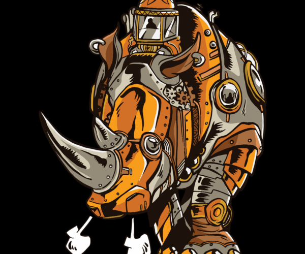 Steampunk Rhino - Clockwork Colossus