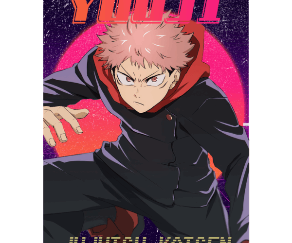 Yuji Itadori - Jujutsu Kaisen Retro Vibe