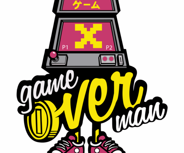 Retro Arcade Game Over Man - Pixelated Fun