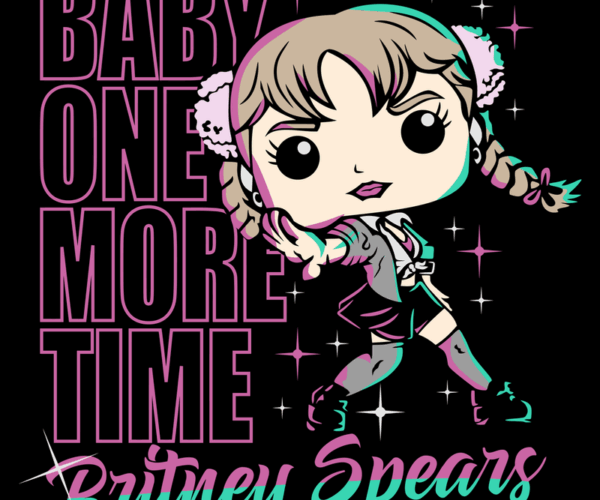 Britney Spears Baby One More Time - Chibi Pop Icon