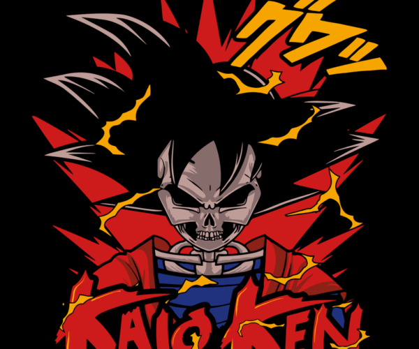 Kaioken Skull - Saiyan Rage