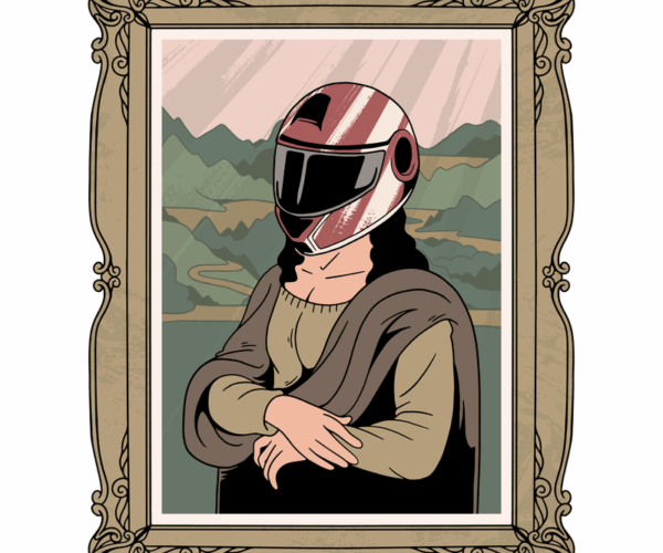 Mona Lisa Meets Motorcycle - A Renaissance Remix