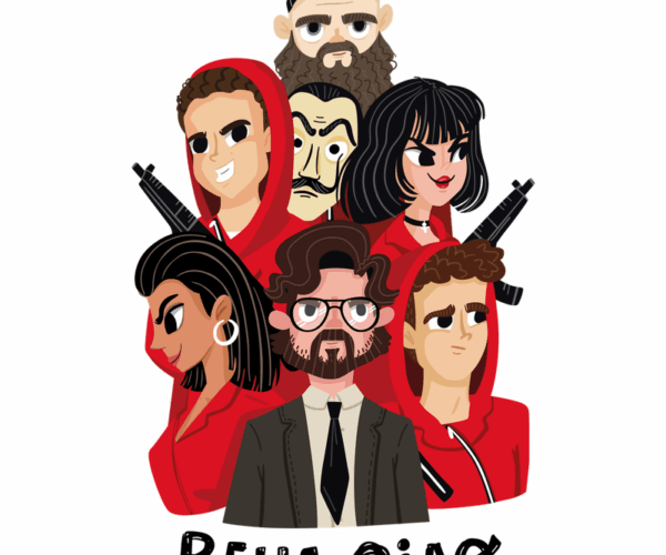 Money Heist Crew - Bella Ciao Chibi Fan Art
