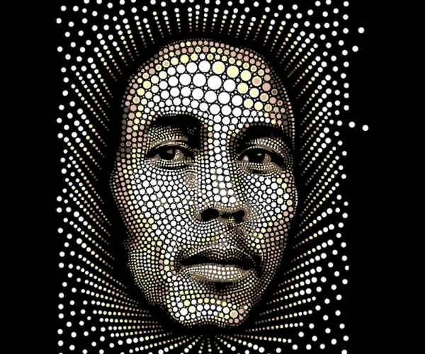 Native American Portrait - Dotted Radiance