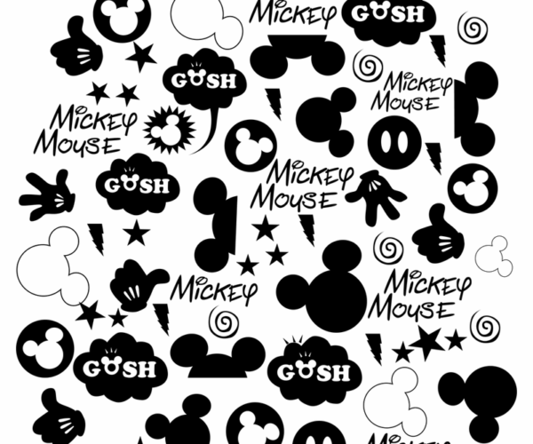 Mickey Mouse Gush - Retro Pop Art