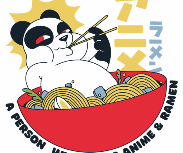Panda Ramen Enthusiast - Anime & Noodles