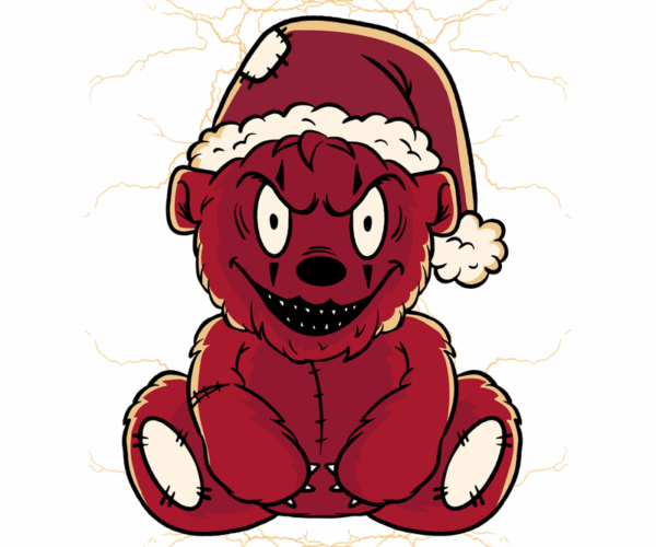 Spooky Santa Teddy - Nightmare Before Christmas