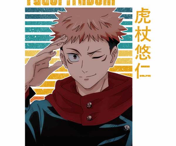 Yuji Itadori - Retro Anime Style