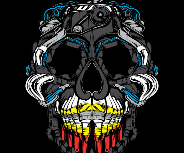 Mechanical Skull - Chrome Dreams
