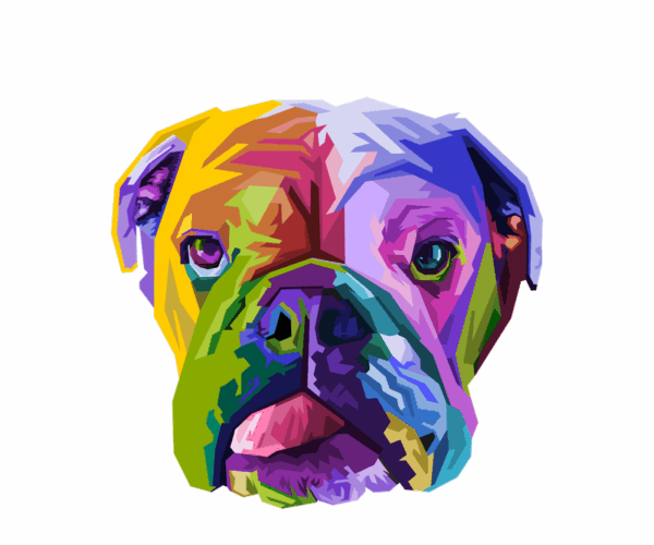 Bulldog Pop Art - Dog Lover