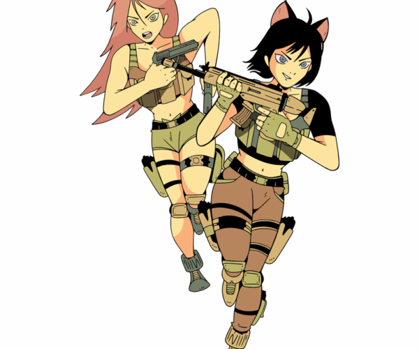 Armed Anime Girls - Tactical Squad