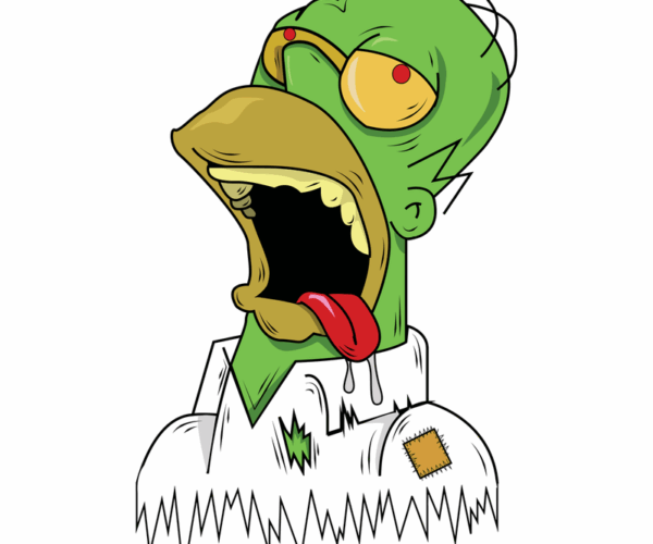 Zombie Simpsons - Radioactive Grandpa