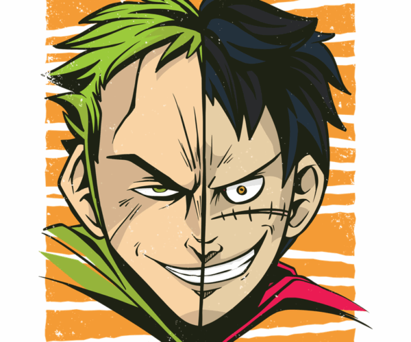 Luffy and Zoro - Split Personality