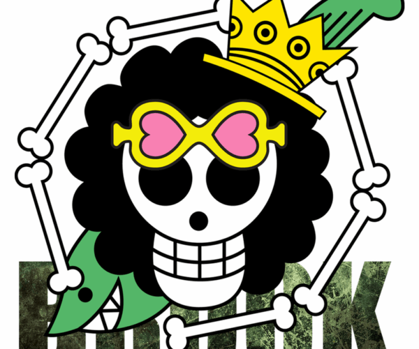Brook Skull Jolly Roger - One Piece Pirate