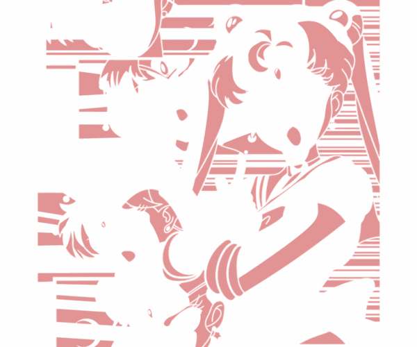 Sailor Moon Senshi - Retro Pixel Art