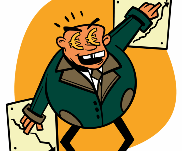 Euro-Eyed Businessman - Charting Success