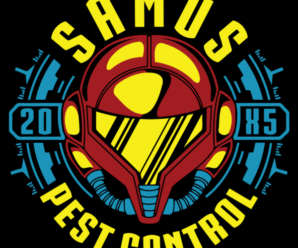 Samus Aran Pest Control - Retro Gaming Edition