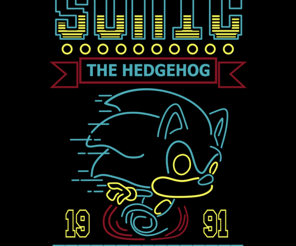 Sonic The Hedgehog - Retro 90s Vibe