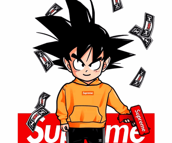 Goku Supreme Drip - Anime Streetwear Fusion