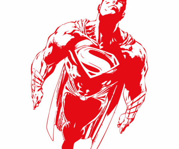 Superman - Red Silhouette Flight
