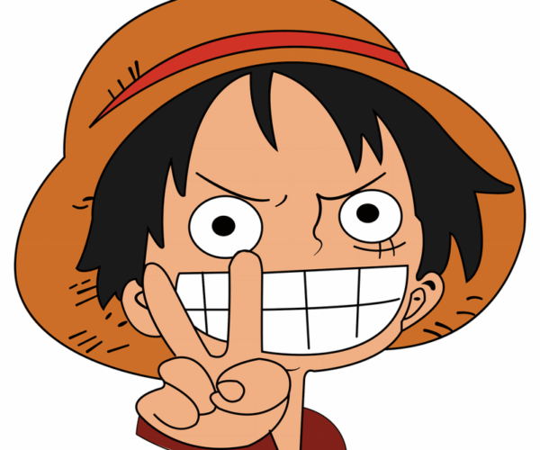 Monkey D. Luffy - Peace Sign Chibi