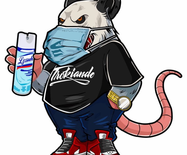 Masked Opossum - Streetwear Style