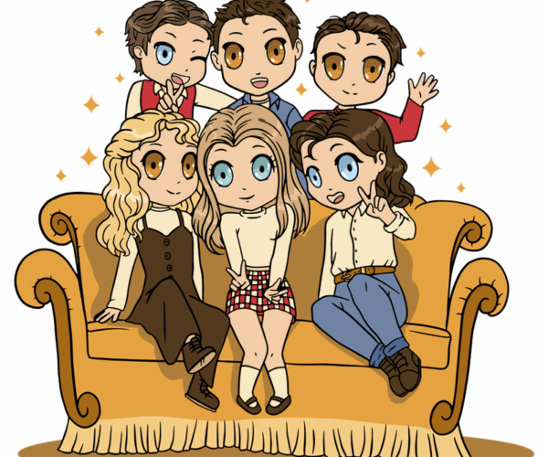Friends Chibi - Central Perk Couch