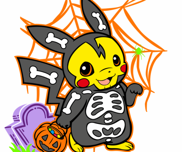 Pikachu Skeleton - Spooky Season
