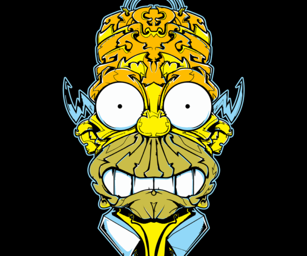 Grandpa Simpson -  Aztec Inspired