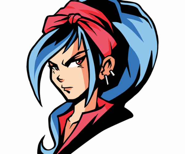 Rebellious Spirit - Anime Girl Headshot