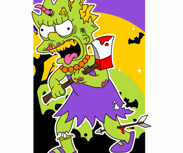 Zombie Lisa - Simpsons Halloween Spooktacular