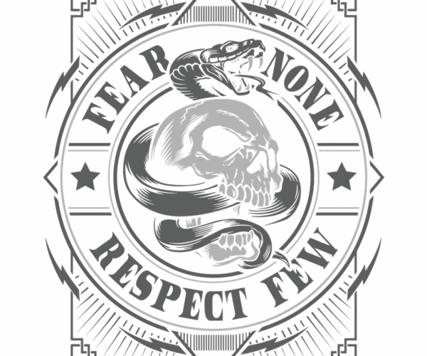 Skull and Snake - Fear Respect Power