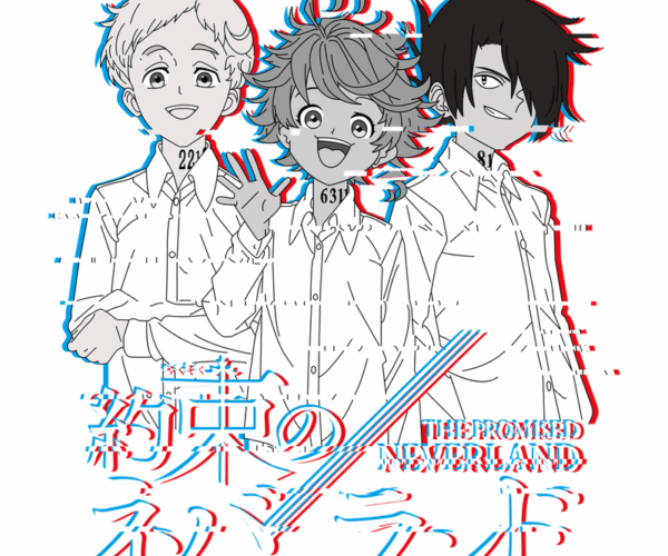 The Promised Neverland Trio - Glitch Art Edition