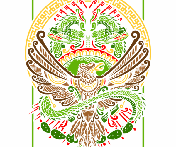 Aztec Eagle - Serpent Embrace