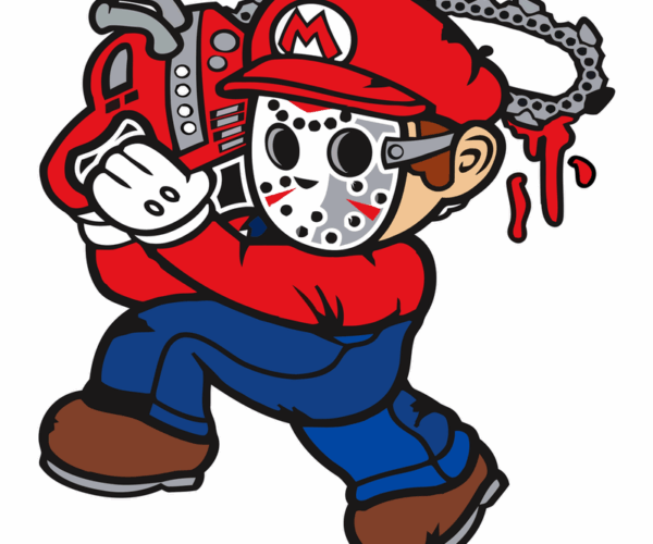 Mario Chainsaw Massacre -  Gamer Horror Fusion