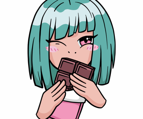 Choco-holic Anime Girl - Sweet Tooth Delight