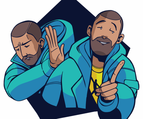 Drake Meme - Double Trouble