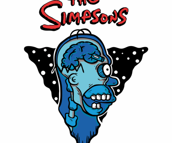 Brain-Damaged Simpsons - Groovy Blue Edition