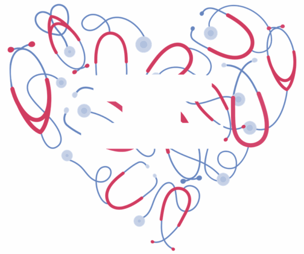 Stethoscope Heart - Nursing Valentine's Day