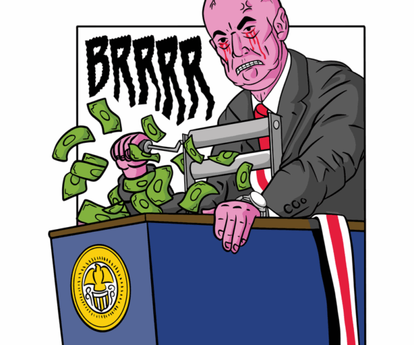 Corrupt Politician - Money Shredder