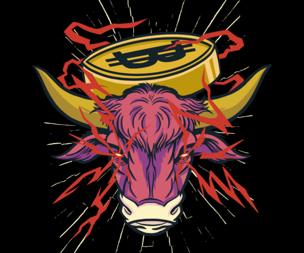 Bitcoin Bull - Electrifying Charge
