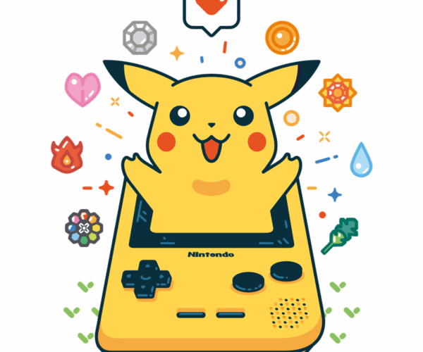 Pikachu Game Boy Pocket - Retro Gaming Charm
