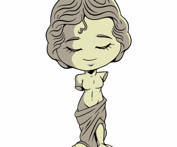 Chibi Venus de Milo - Peaceful Muse
