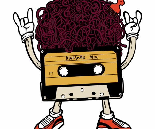 Cassette Tape Rockstar - 80s Throwback