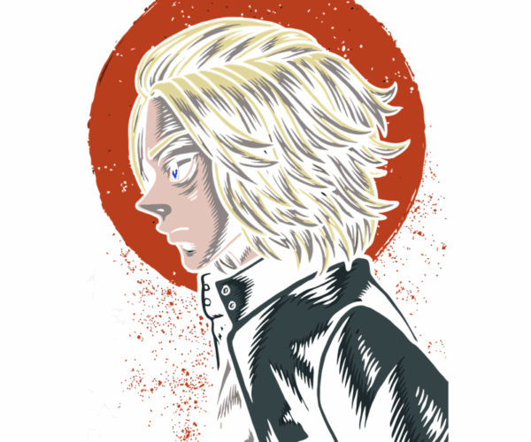 Anime Boy - Rising Sun Style