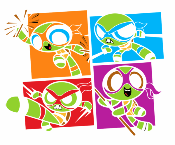 Powerpuff Girls Teenage Mutant Ninja Turtles Mashup