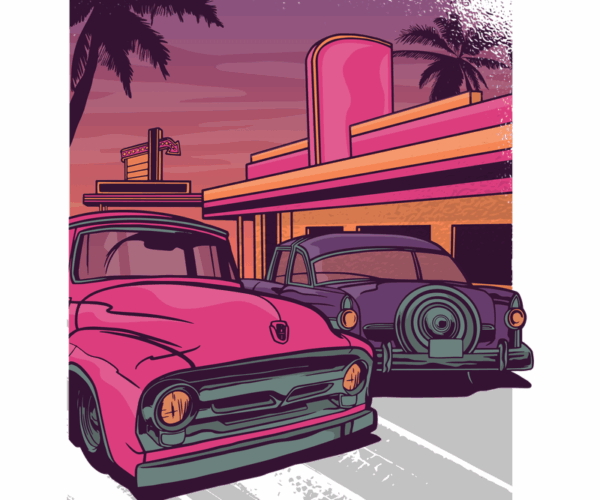 Retro Road Trip - Sunset Diner