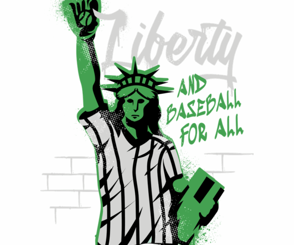 Liberty & Baseball - Urban Graffiti Style